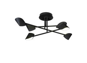 Capuccina Black Ceiling Lights Mantra Semi Flush Fittings